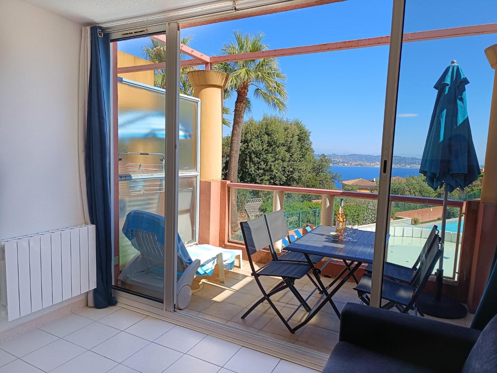 Magnifique Vue Mer Et Piscine - Les Cles De L Esterel Théoule-sur-Mer Εξωτερικό φωτογραφία