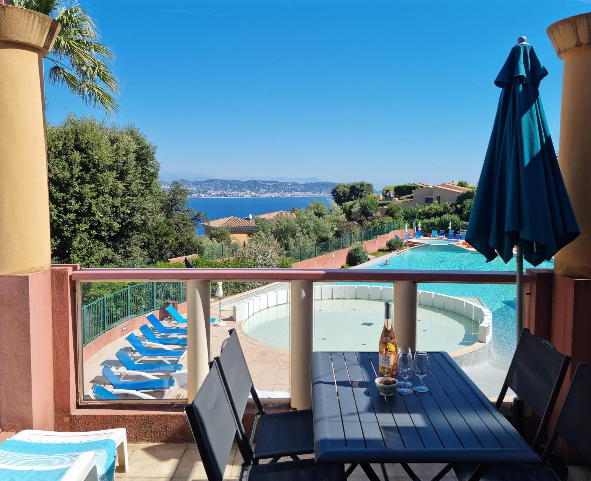 Magnifique Vue Mer Et Piscine - Les Cles De L Esterel Théoule-sur-Mer Εξωτερικό φωτογραφία