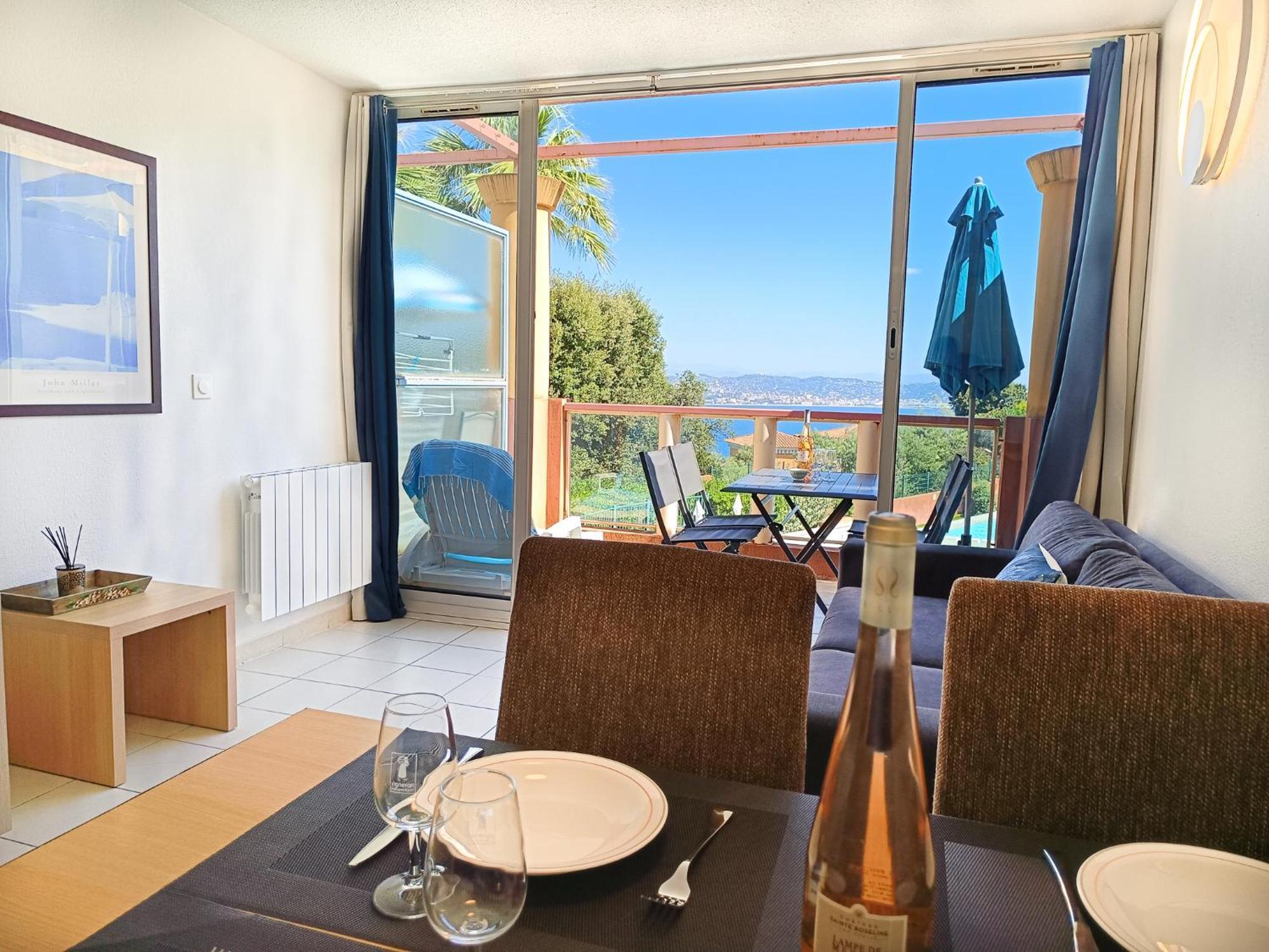 Magnifique Vue Mer Et Piscine - Les Cles De L Esterel Théoule-sur-Mer Εξωτερικό φωτογραφία